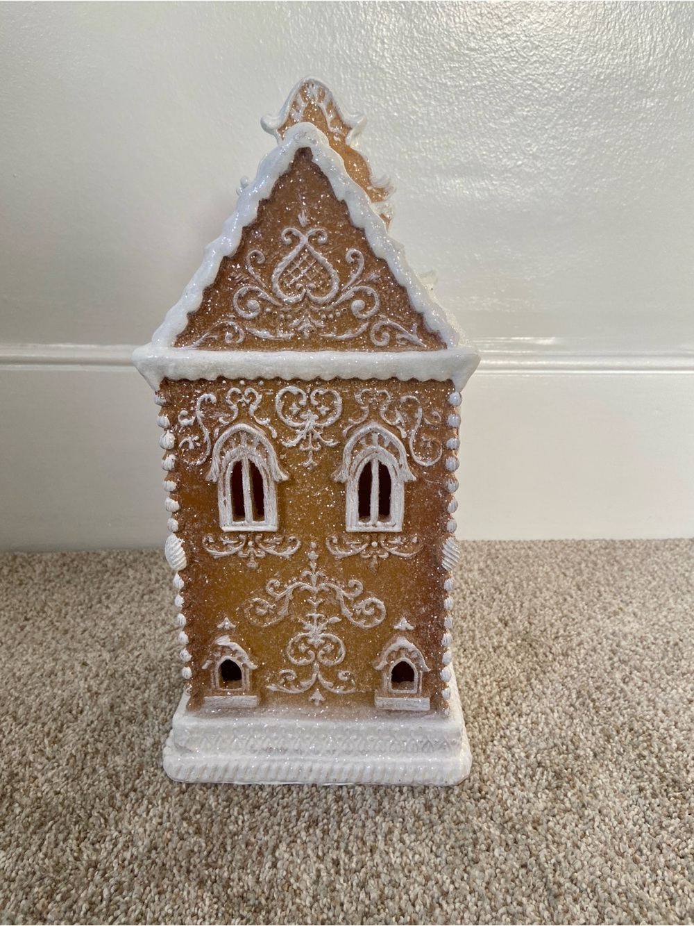 RAZ Imports Lighted LED Gingerbread House Townhouse Christmas Village - Picture 8 of 15